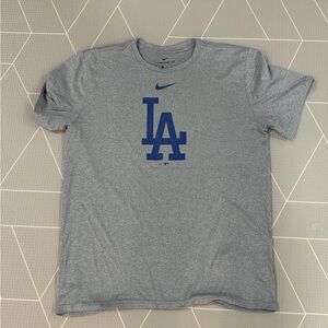 Nike Blue Los Angeles Dodgers Gray Men's Tee